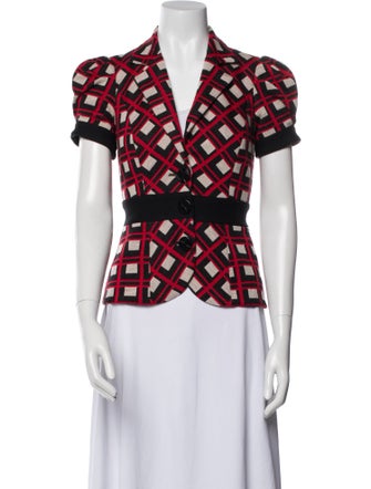 Diane von Furstenberg Wool Printed Top