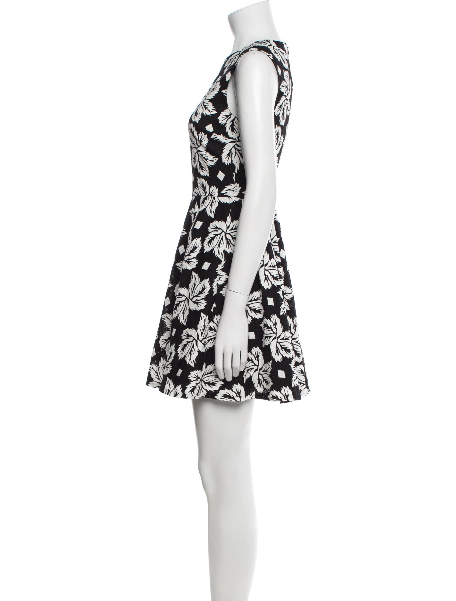 Diane von Furstenberg Floral Print Mini Dress