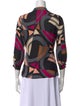 Diane von Furstenberg Silk Printed Button-Up Top