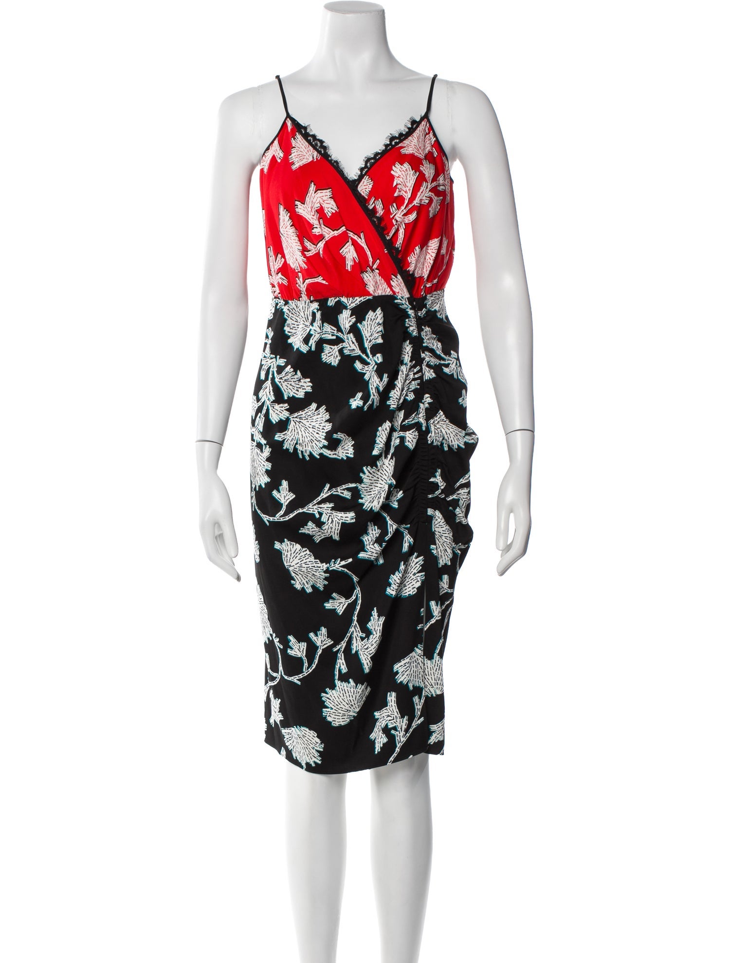 Diane von Furstenberg Floral Print Mini Dress