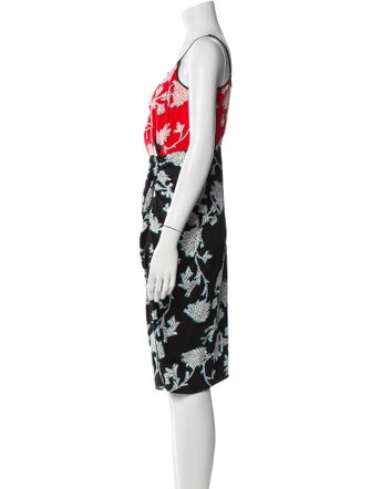 Diane von Furstenberg Floral Print Mini Dress
