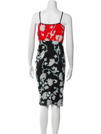 Diane von Furstenberg Floral Print Mini Dress