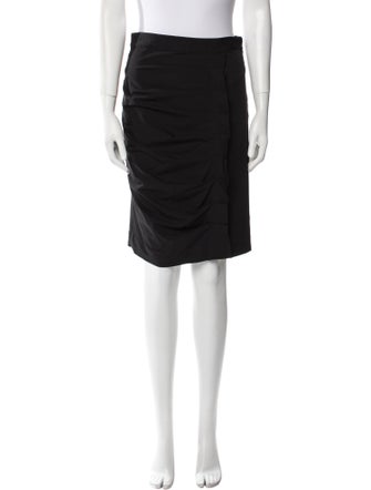 Diane von Furstenberg Pleated Accents Knee-Length Skirt