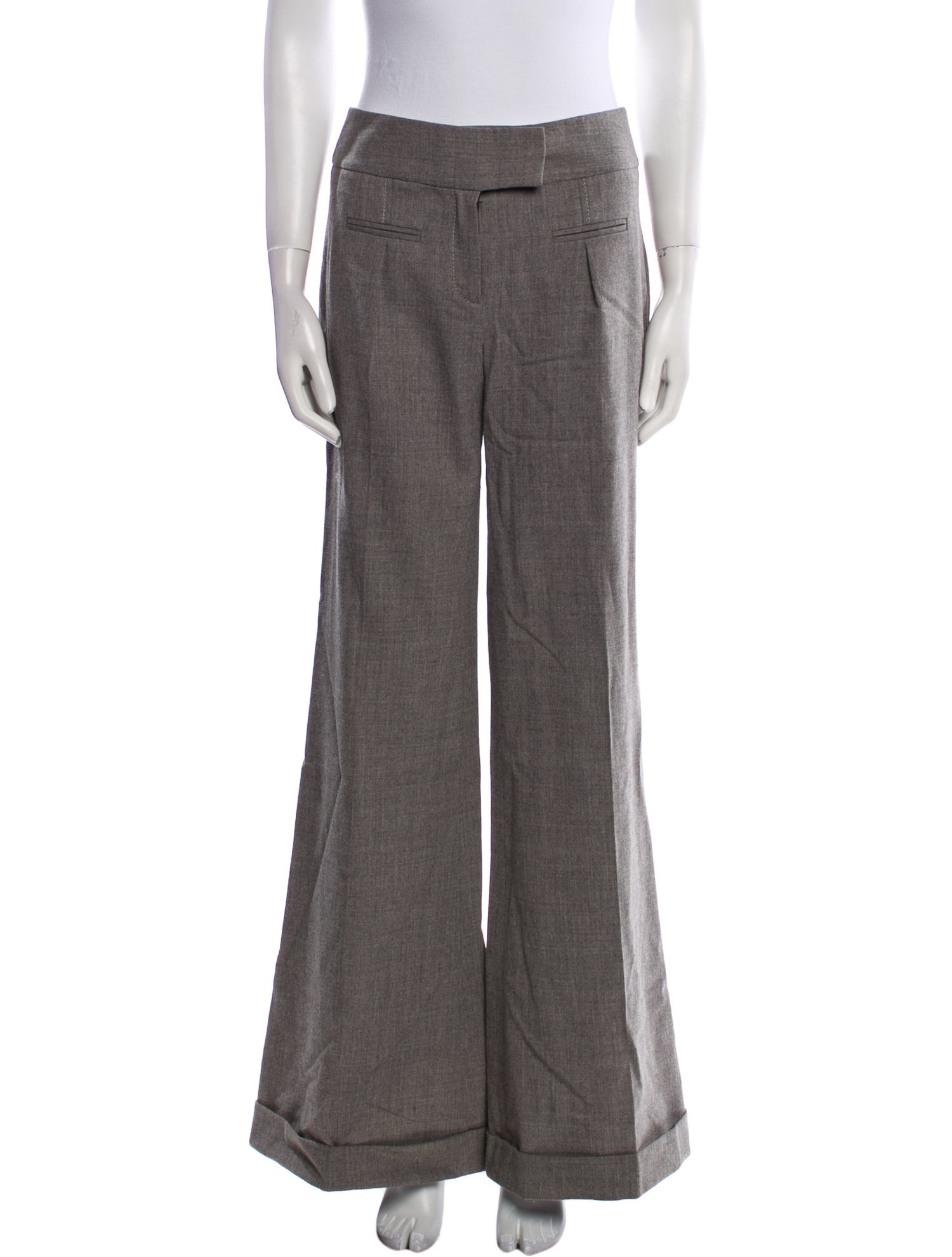 Diane von Furstenberg Wool Wide Leg Pants