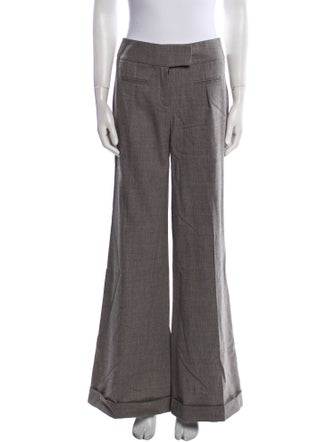Diane von Furstenberg Wool Wide Leg Pants