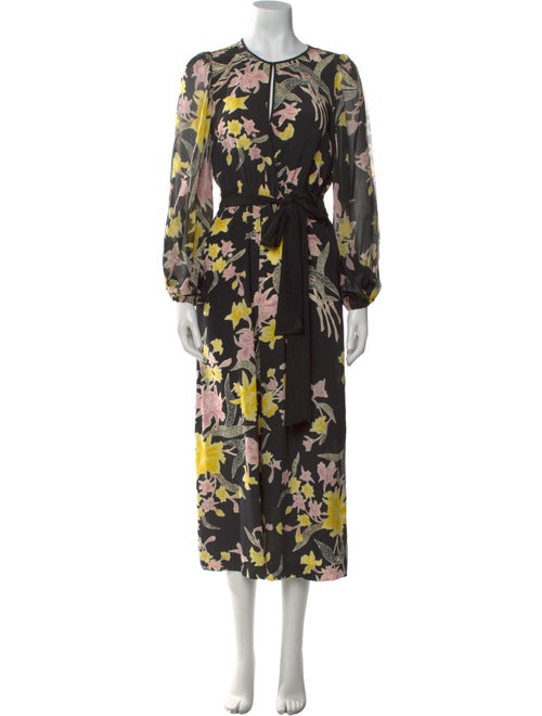 Diane von Furstenberg Silk Printed Jumpsuit