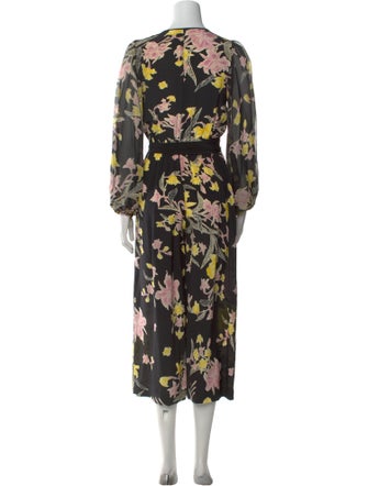 Diane von Furstenberg Silk Printed Jumpsuit