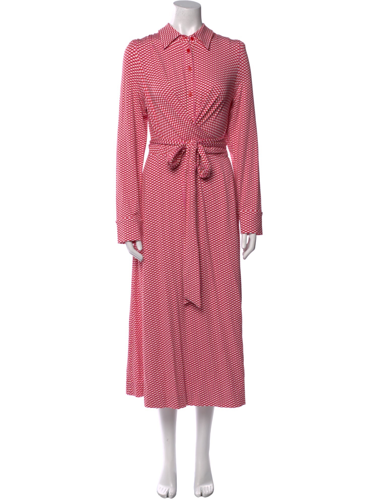 Diane von Furstenberg Polka Dot Print Midi Length Dress w/ Tags