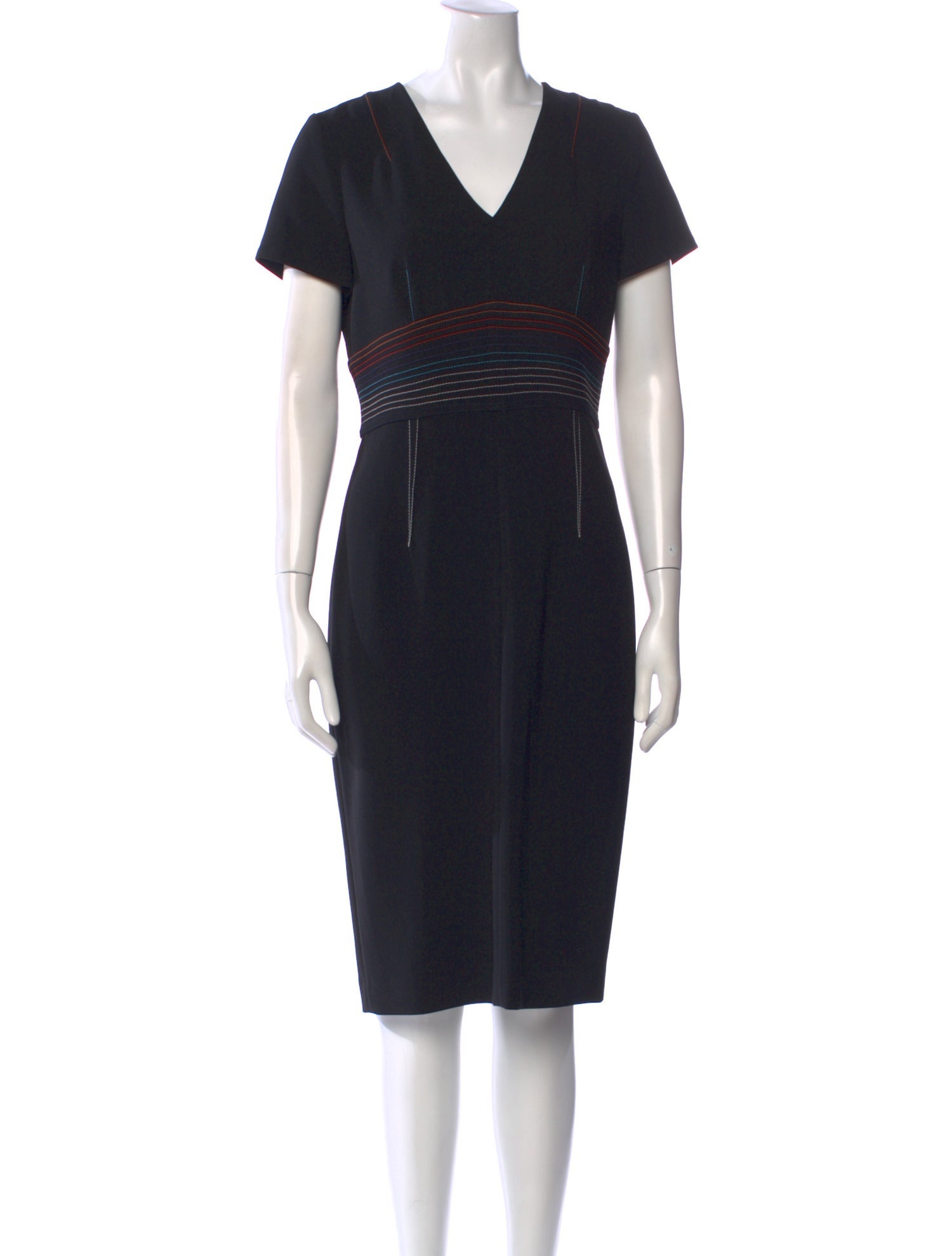 Diane von Furstenberg V-Neck Midi Length Dress