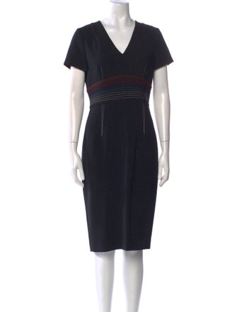 Diane von Furstenberg V-Neck Midi Length Dress