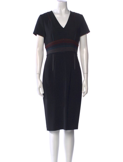 Diane von Furstenberg V-Neck Midi Length Dress