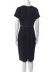 Diane von Furstenberg V-Neck Midi Length Dress