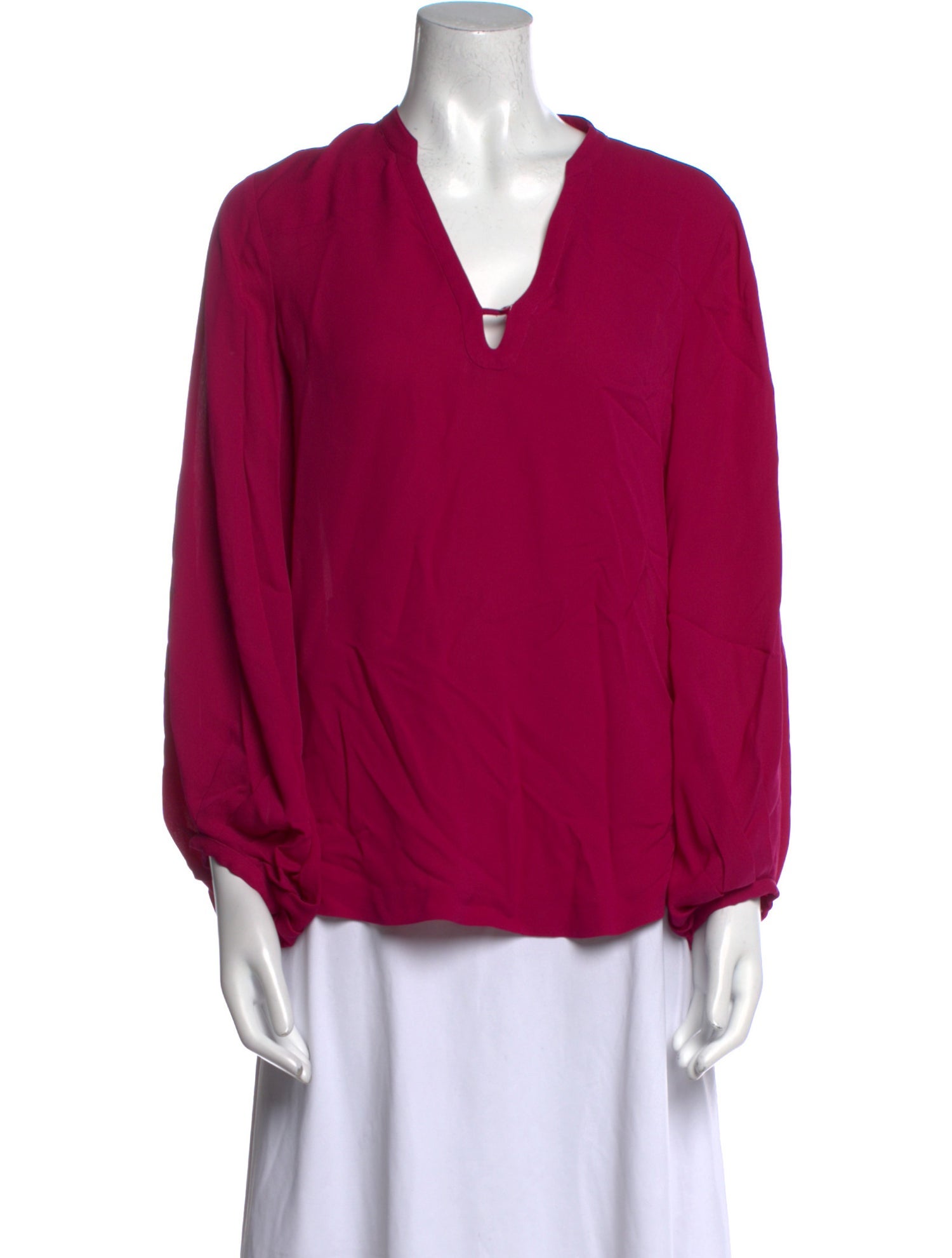 Diane von Furstenberg Silk V-Neck Blouse