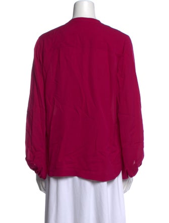 Diane von Furstenberg Silk V-Neck Blouse
