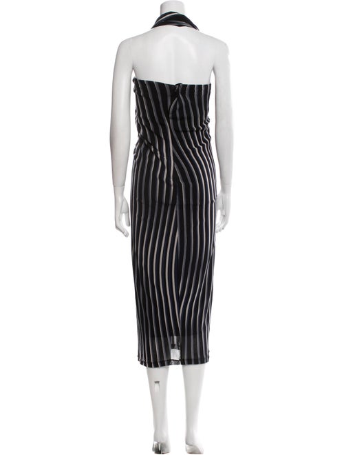 Diane von Furstenberg Striped Midi Length Dress