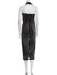 Diane von Furstenberg Striped Midi Length Dress