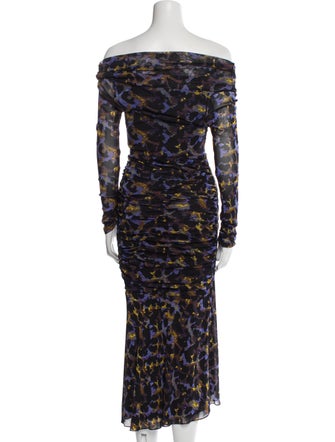 Diane von Furstenberg Printed Midi Length Dress