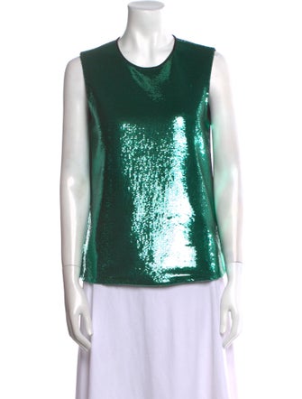 Diane von Furstenberg Nylon Crew Neck Top