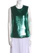 Diane von Furstenberg Nylon Crew Neck Top