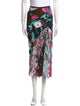 Diane von Furstenberg Floral Print Midi Length Skirt