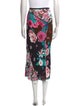 Diane von Furstenberg Floral Print Midi Length Skirt