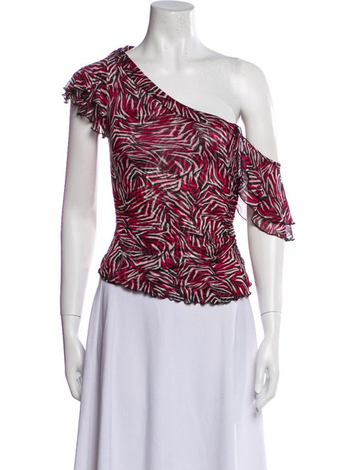 Diane von Furstenberg Silk Floral Print Blouse