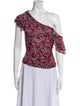 Diane von Furstenberg Silk Floral Print Blouse