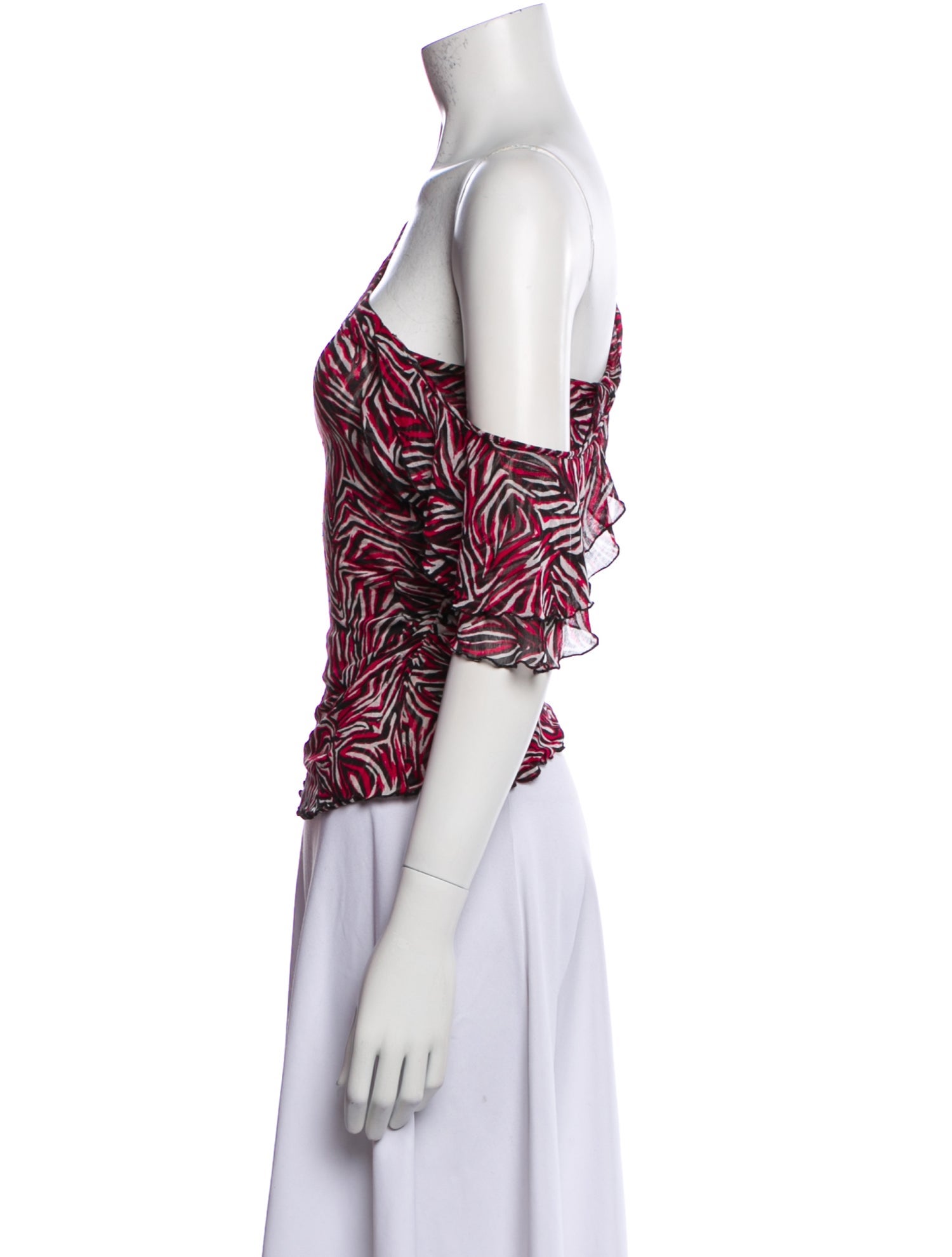 Diane von Furstenberg Silk Floral Print Blouse