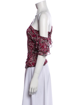 Diane von Furstenberg Silk Floral Print Blouse