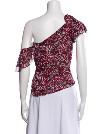 Diane von Furstenberg Silk Floral Print Blouse