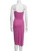 Diane von Furstenberg Cowl Neck Midi Length Dress