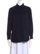 Diane von Furstenberg Long Sleeve Button-Up Top