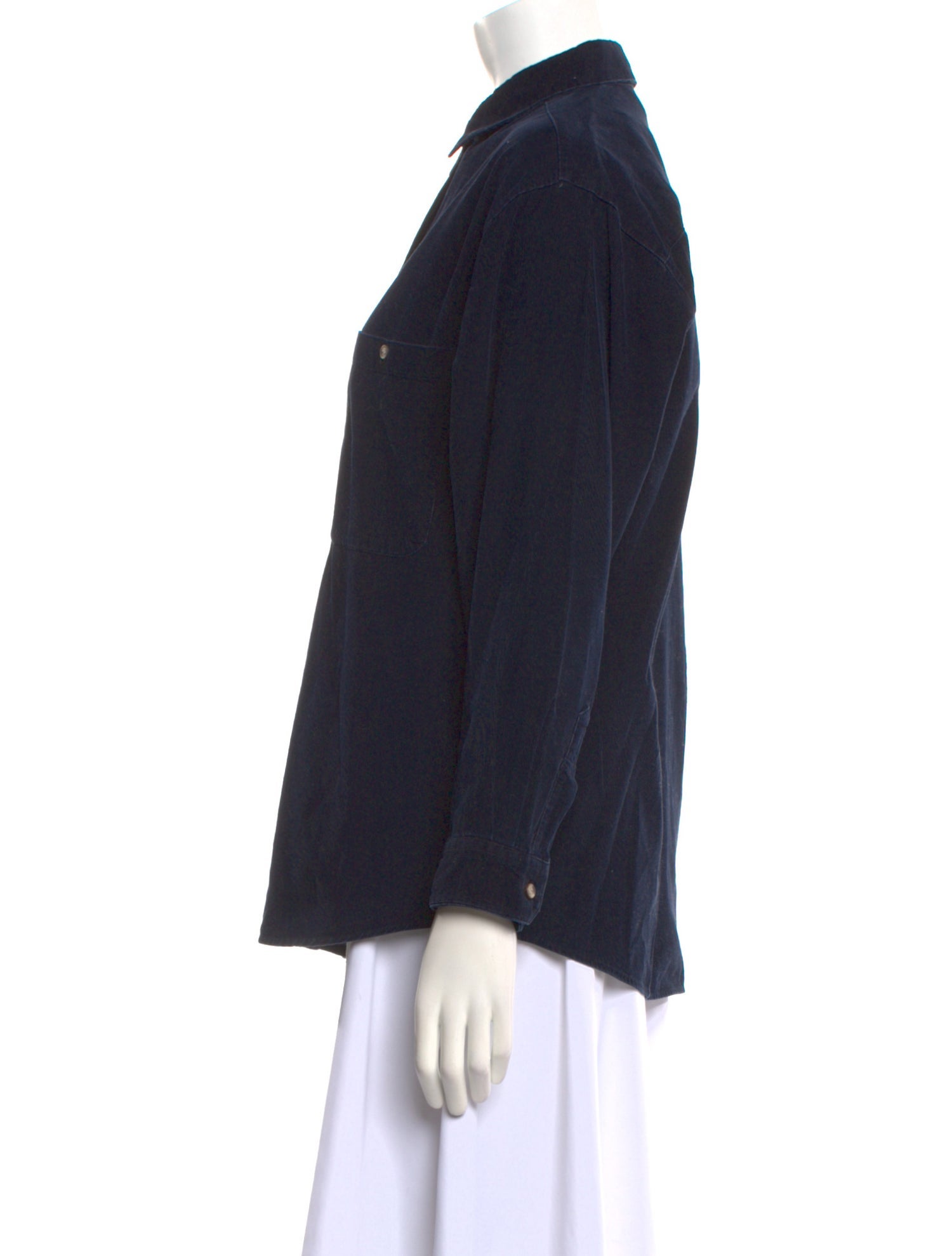 Diane von Furstenberg Long Sleeve Button-Up Top