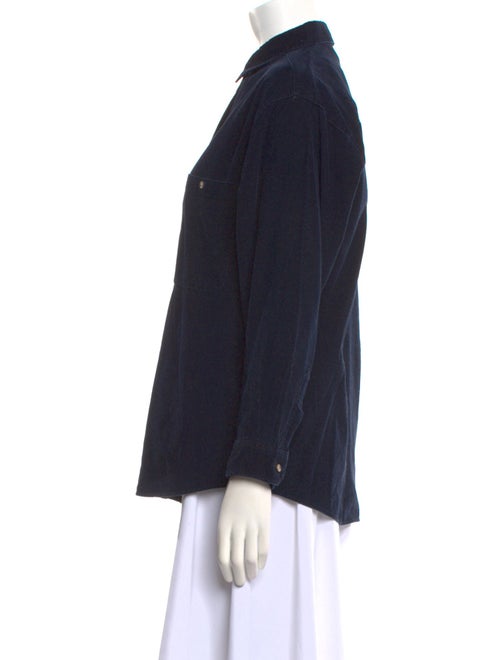 Diane von Furstenberg Long Sleeve Button-Up Top