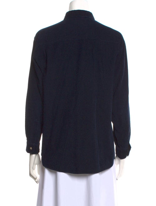 Diane von Furstenberg Long Sleeve Button-Up Top