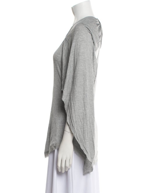 Diane von Furstenberg Scoop Neck Three-Quarter Sleeve T-Shirt