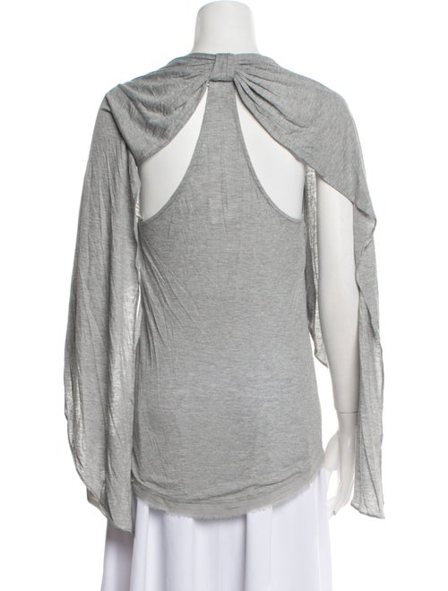 Diane von Furstenberg Scoop Neck Three-Quarter Sleeve T-Shirt