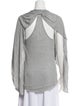 Diane von Furstenberg Scoop Neck Three-Quarter Sleeve T-Shirt