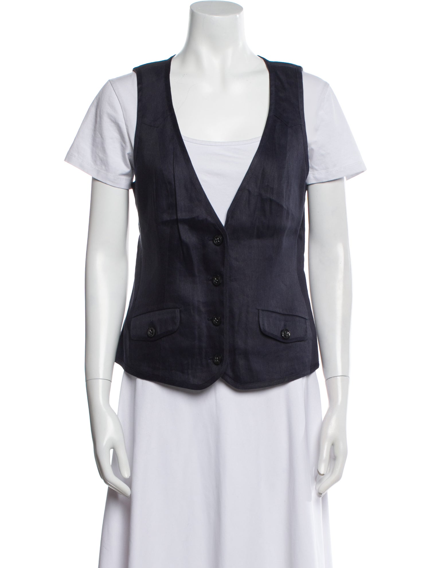 Diane von Furstenberg Linen Vest