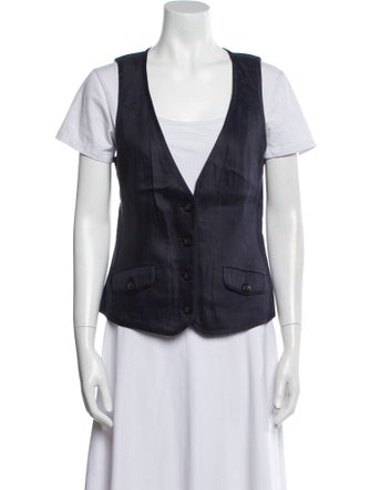 Diane von Furstenberg Linen Vest