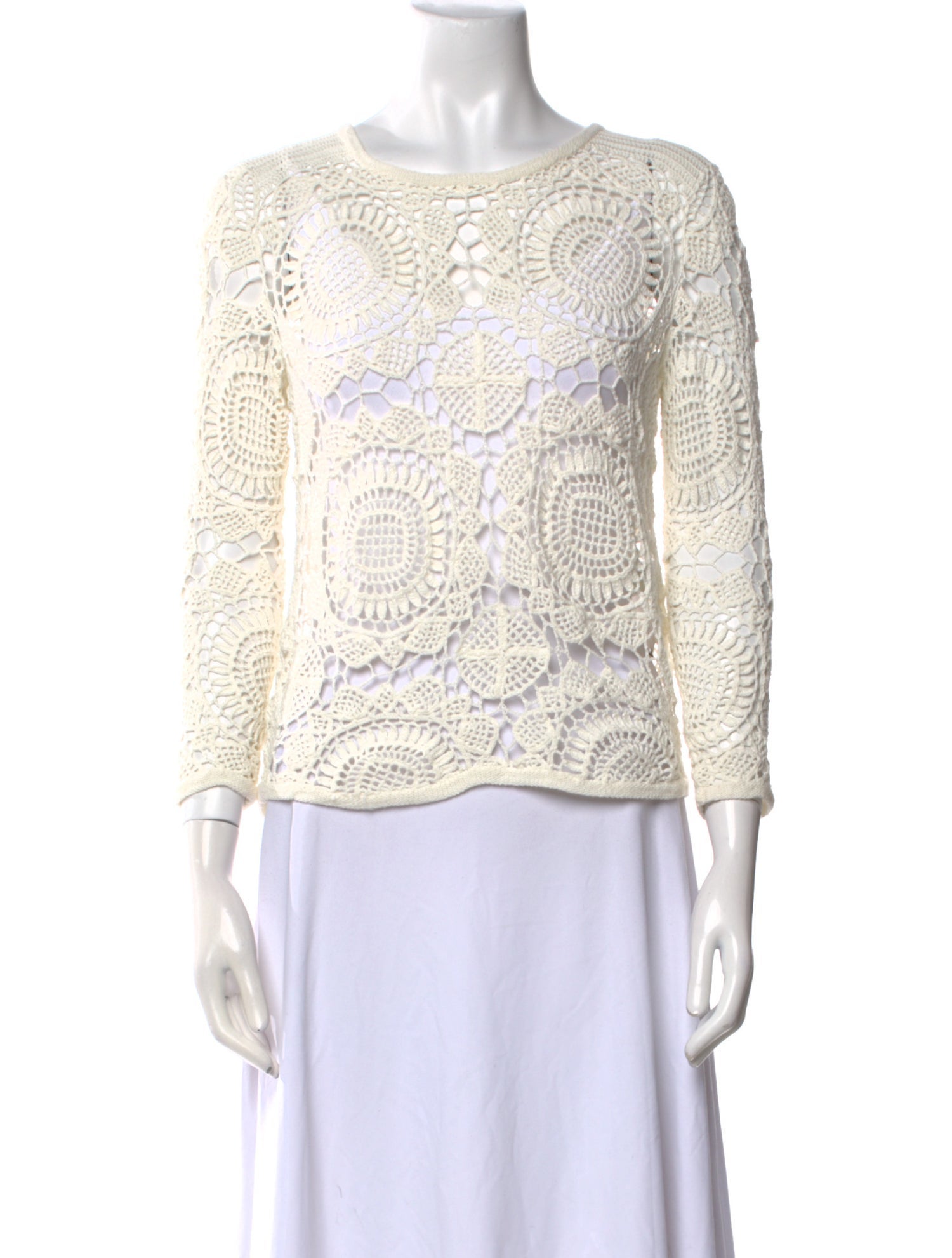 Diane von Furstenberg Printed Bateau Neckline Blouse