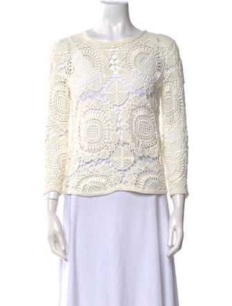 Diane von Furstenberg Printed Bateau Neckline Blouse