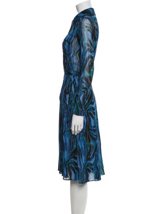 Diane von Furstenberg Printed Midi Length Dress