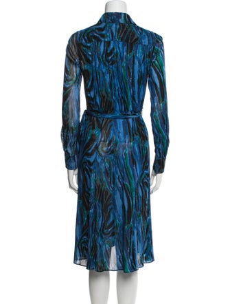 Diane von Furstenberg Printed Midi Length Dress