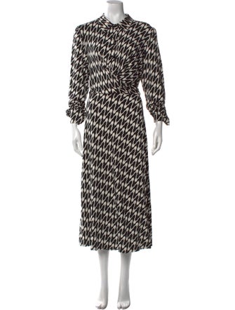 Diane von Furstenberg Printed Midi Length Dress