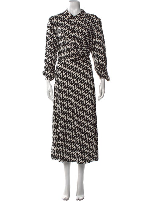 Diane von Furstenberg Printed Midi Length Dress