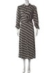 Diane von Furstenberg Printed Midi Length Dress