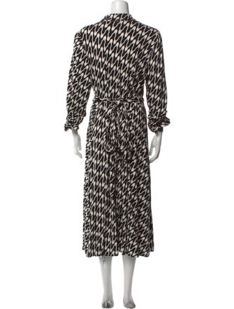 Diane von Furstenberg Printed Midi Length Dress