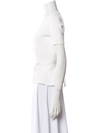 Diane von Furstenberg V-Neck Short Sleeve Top