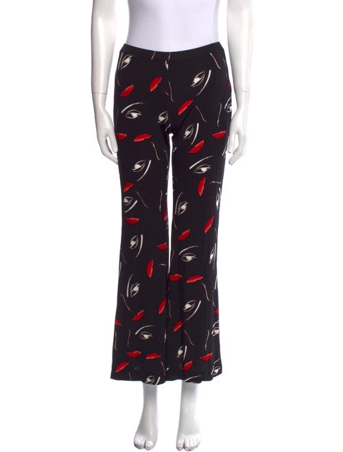 Diane von Furstenberg Printed Wide Leg Pants